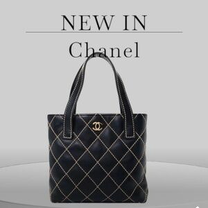 CHANEL Calfskin Quilted Small Surpique Stitch